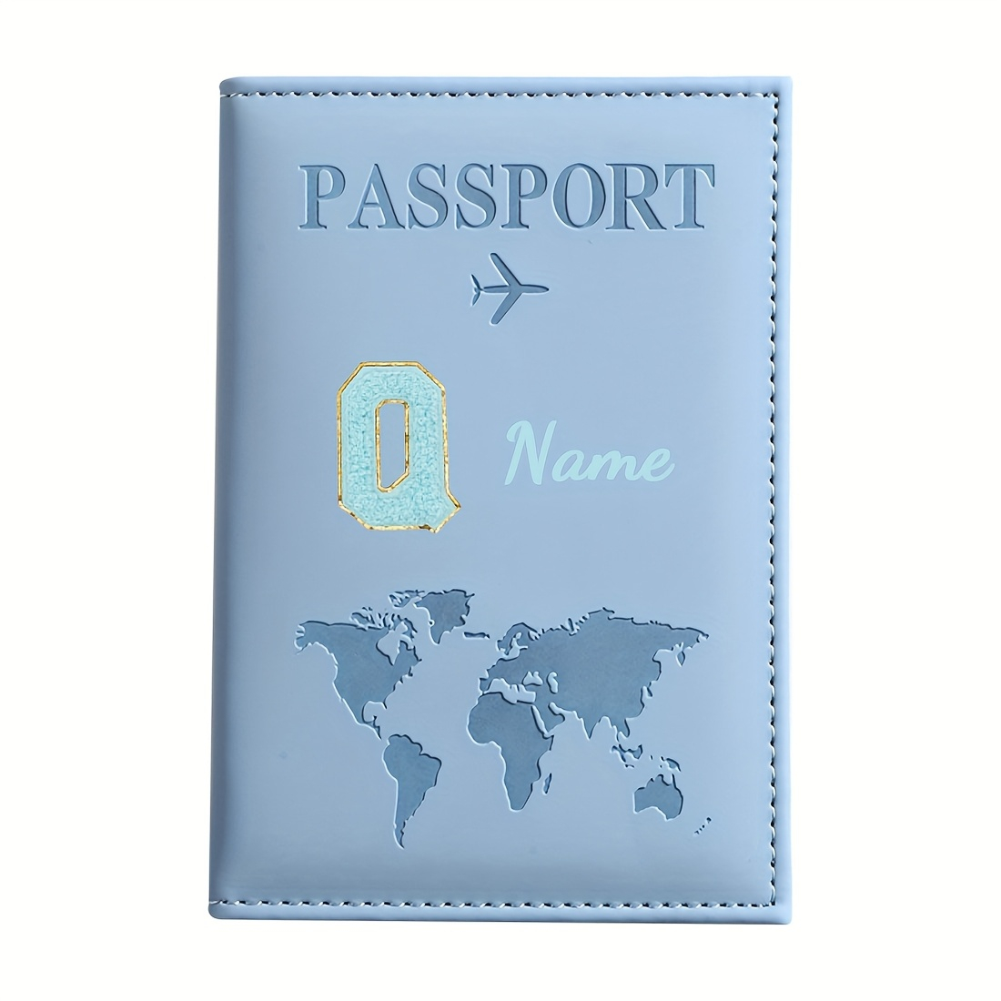 Travel Accessories Essentials - Porta-passaporte personalizado, personalizável com letras e