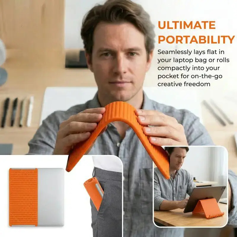 Travel Accessories Display - Suporte de Silicone Dobrável para Celulares,