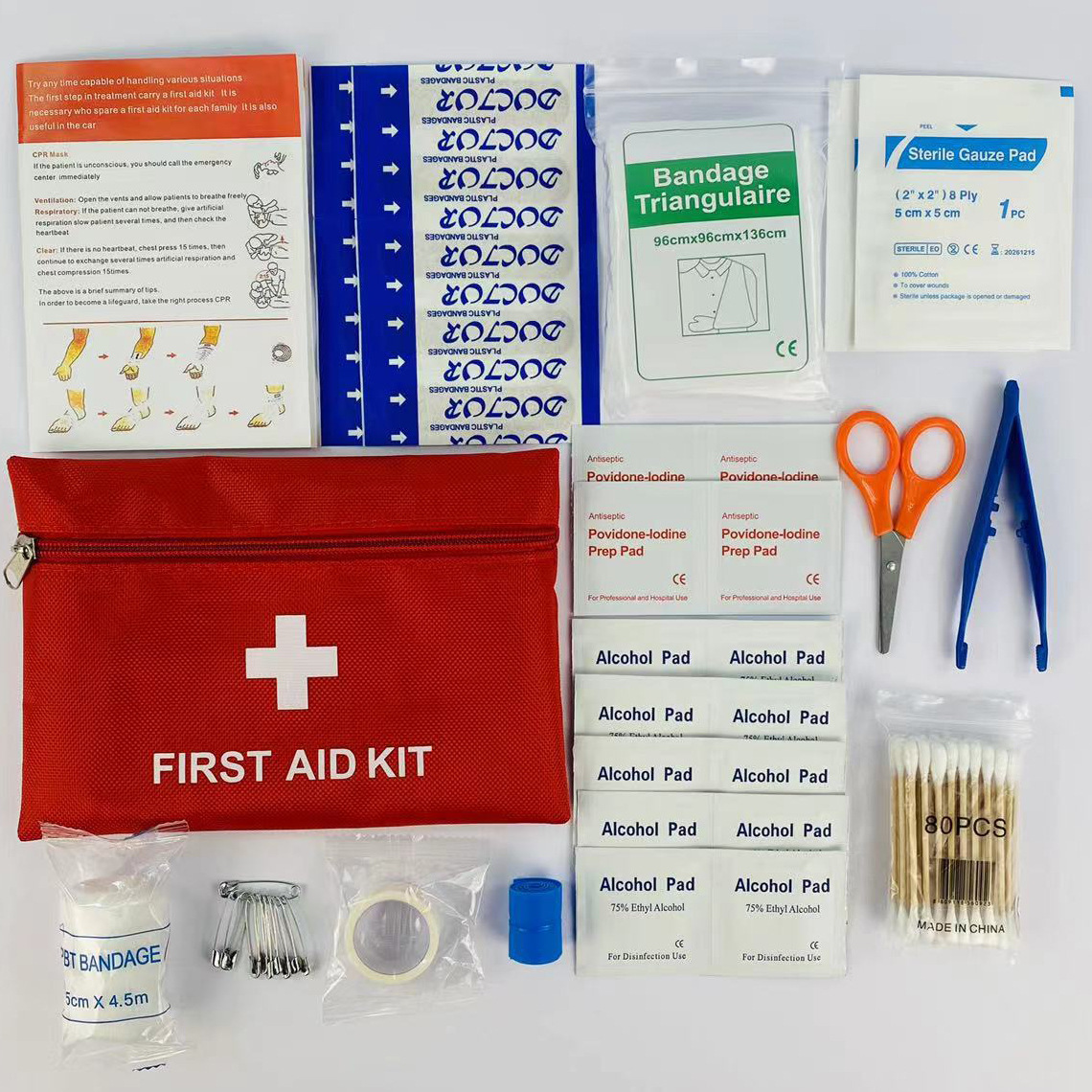 Travel Accessories Essentials - Kit de Primeiros Socorros com 14