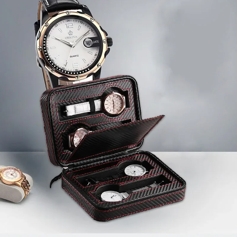 Travel Accessories Display - Caixa de armazenamento de relógio portátil