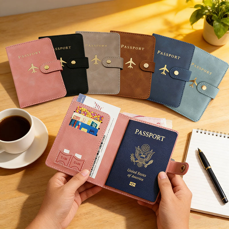 Travel Accessories Essentials - Capa de Couro para Passaporte e