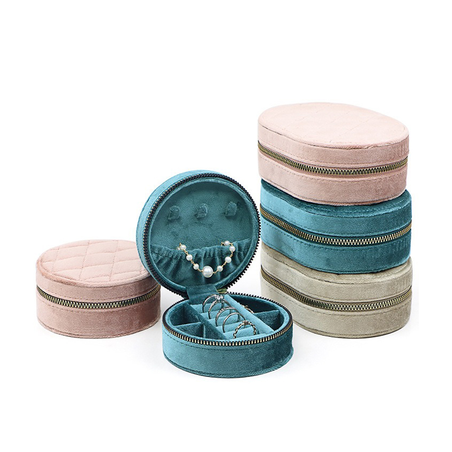 Redondo diamante veludo viagem - Travel Accessories Display avaliação e preço